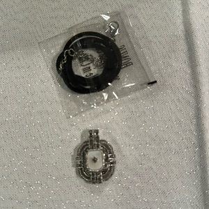 Silver  and mother of pearl necklace